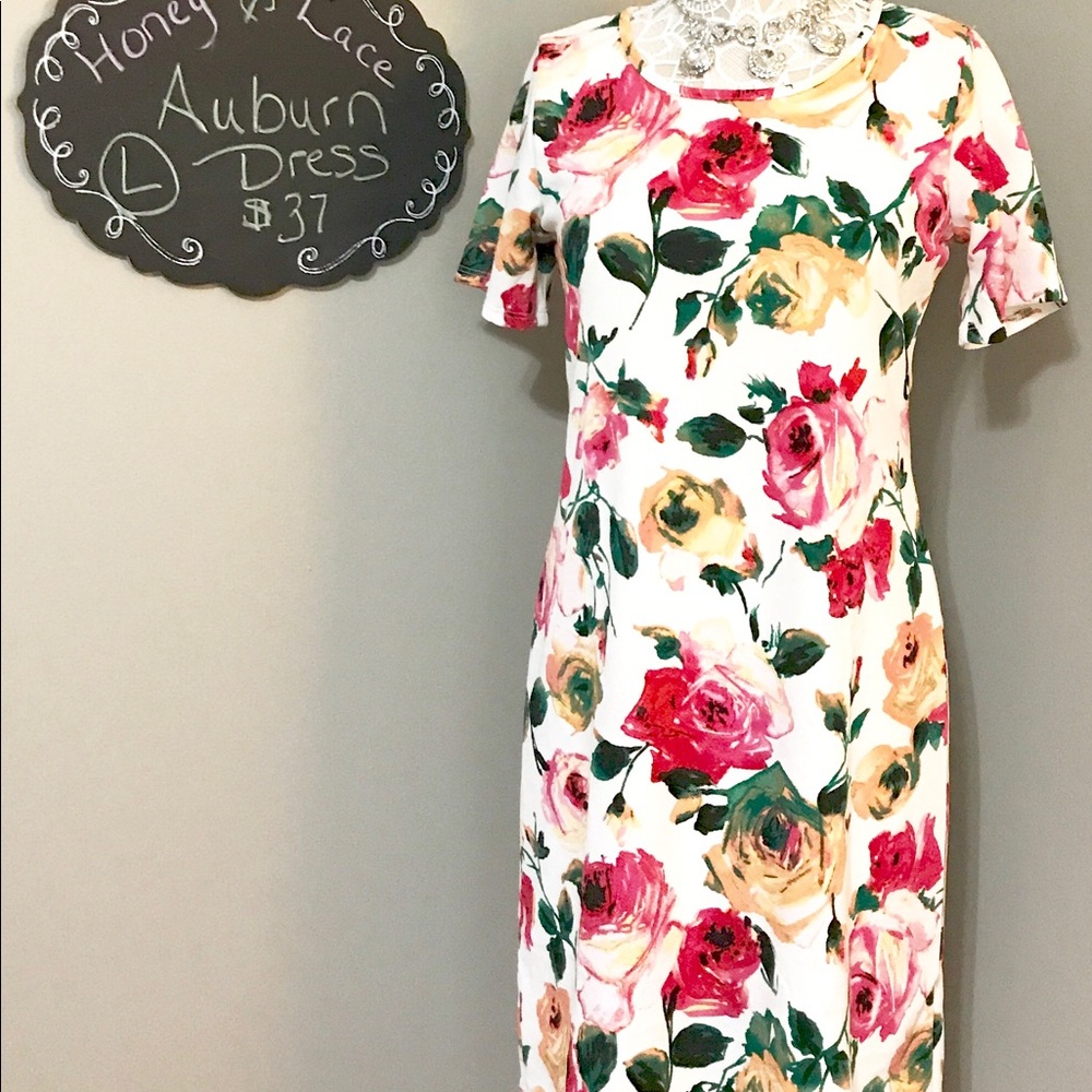 Honey & Lace Auburn Dress - large